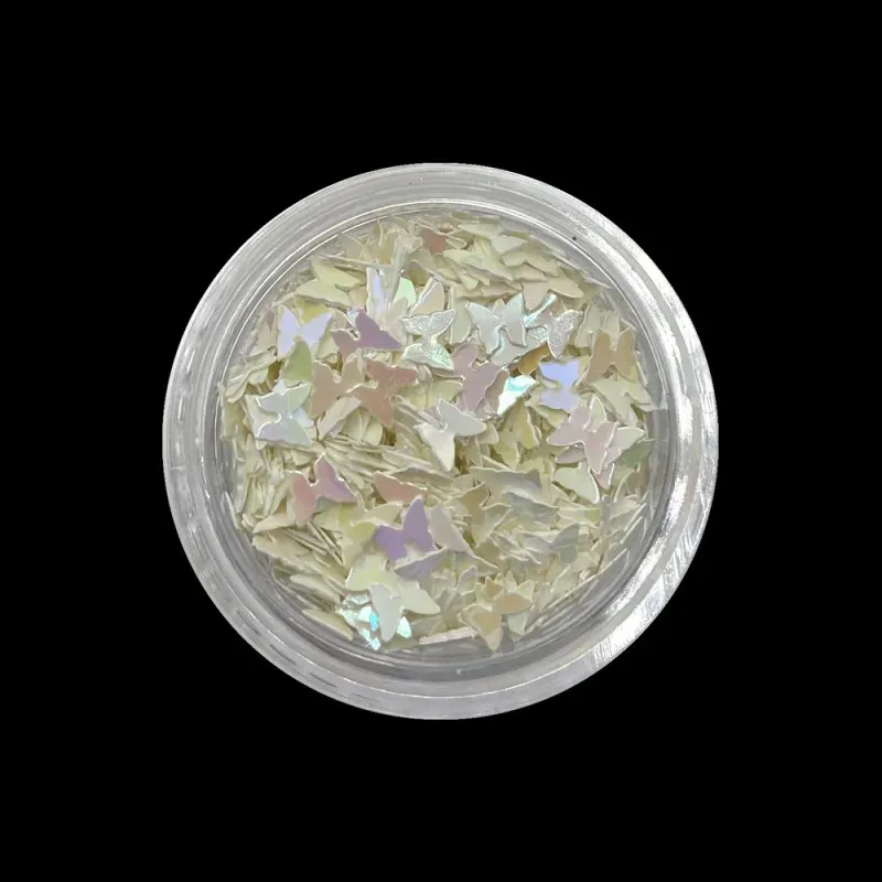 Indigo Nails Butterfly White neglepynt sommerfugl