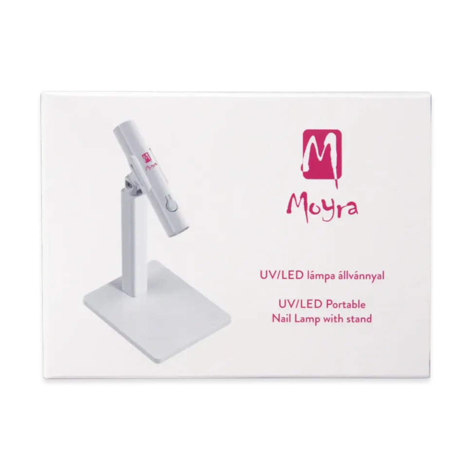 Moyra Portable UV/LED neglelampe hvid med stand
