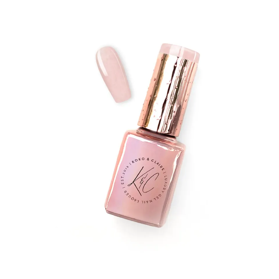 Clear Jelly Stamper 375 Rose-All Day builder gel 12ml peachy pink