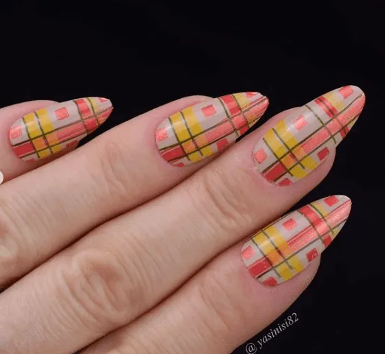 Clear Jelly Stamper CjSC-84 stampingplade Festive Plaid Two