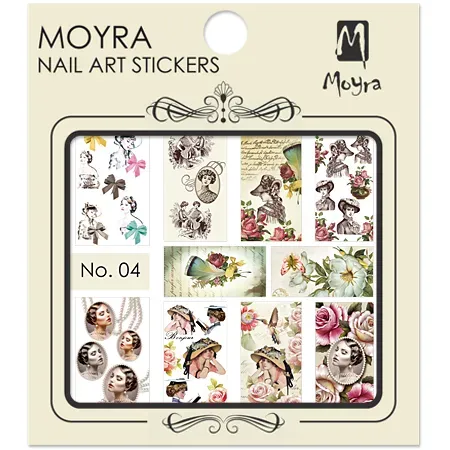 Moyra Nail Art stickers No. 04 vandmærker til negle