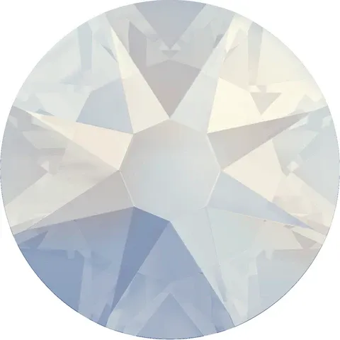 Beautystones White Opal neglekrystaller flat back glans