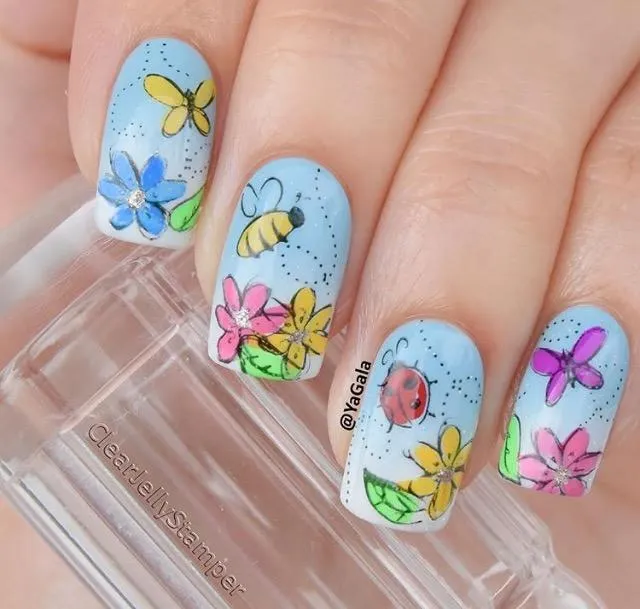 Clear Jelly Stamper CjS-10 Baby Bugs and Bees stampingplade 6x6