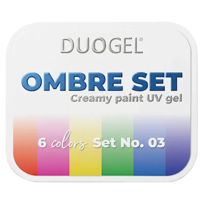 Mline Beauty Ombre Sæt Nr. 3 neglegel 6 farver