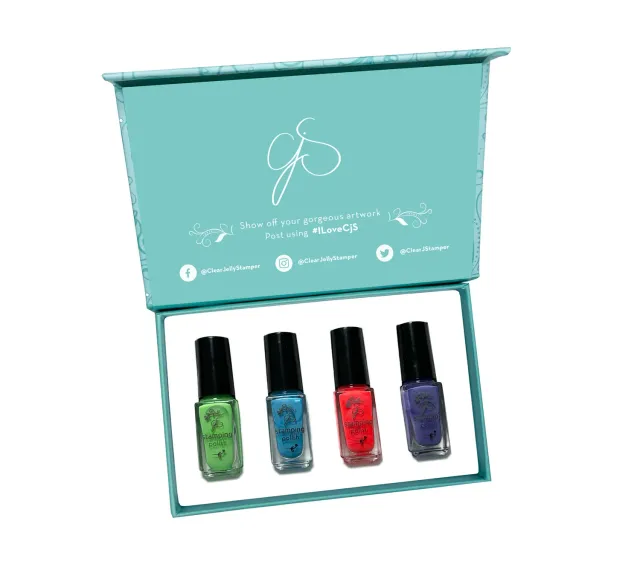 Clear Jelly Stamper Hop into Spring stampinglak 4x5 ml pastel