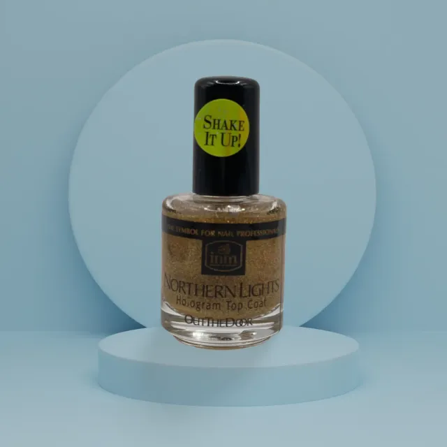 Nail Supply Guld Glimmer Effect topcoat 10ml guld