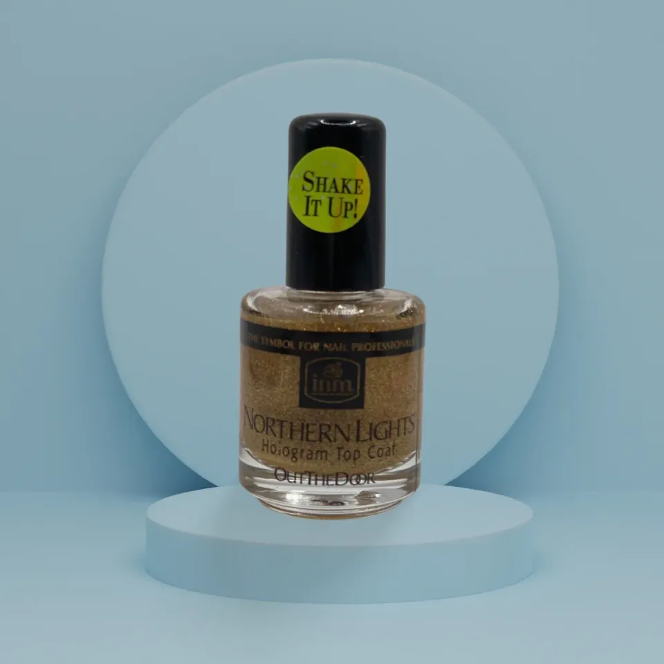 Nail Supply Guld Glimmer Effect topcoat 10ml guld