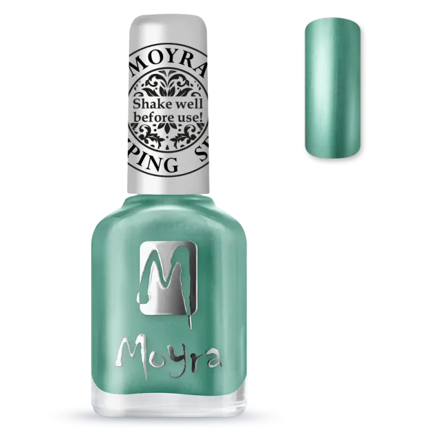 Moyra Stamping SP27 Chrome Green stampinglak 12 ml grøn