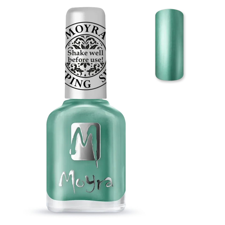 Moyra Stamping SP27 Chrome Green stampinglak 12 ml grøn