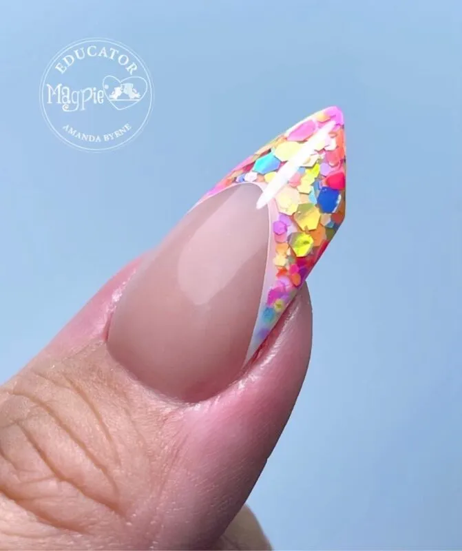 Indigo Nails Hexagon Neon Mix neglepynt neon mix