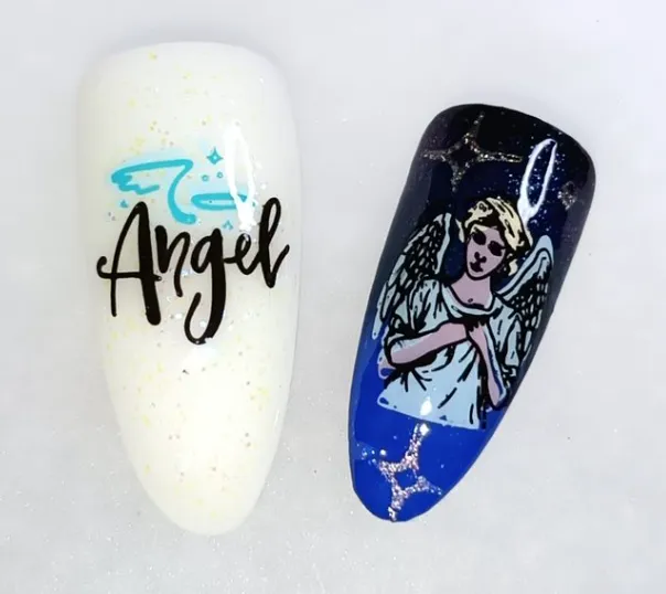 Clear Jelly Stamper Heavenly Frost CjSLE-08 stempelplade engle
