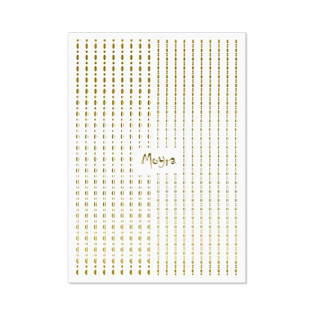 Moyra Dots No. 01 Gold negle-strips selvklæbende