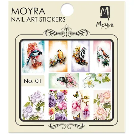 Moyra Nail art stickers No.01 negleklistermærker vand