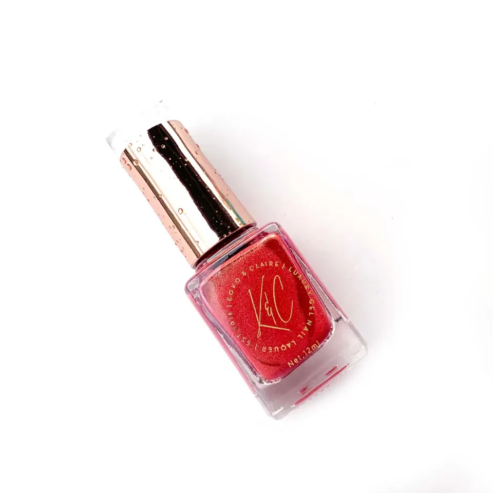 Clear Jelly Stamper KoKo Claire Ink nail ink rose gold metallic