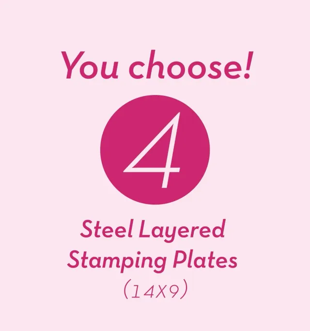 Clear Jelly Stamper You Choose 4 store stamping plader 14x9