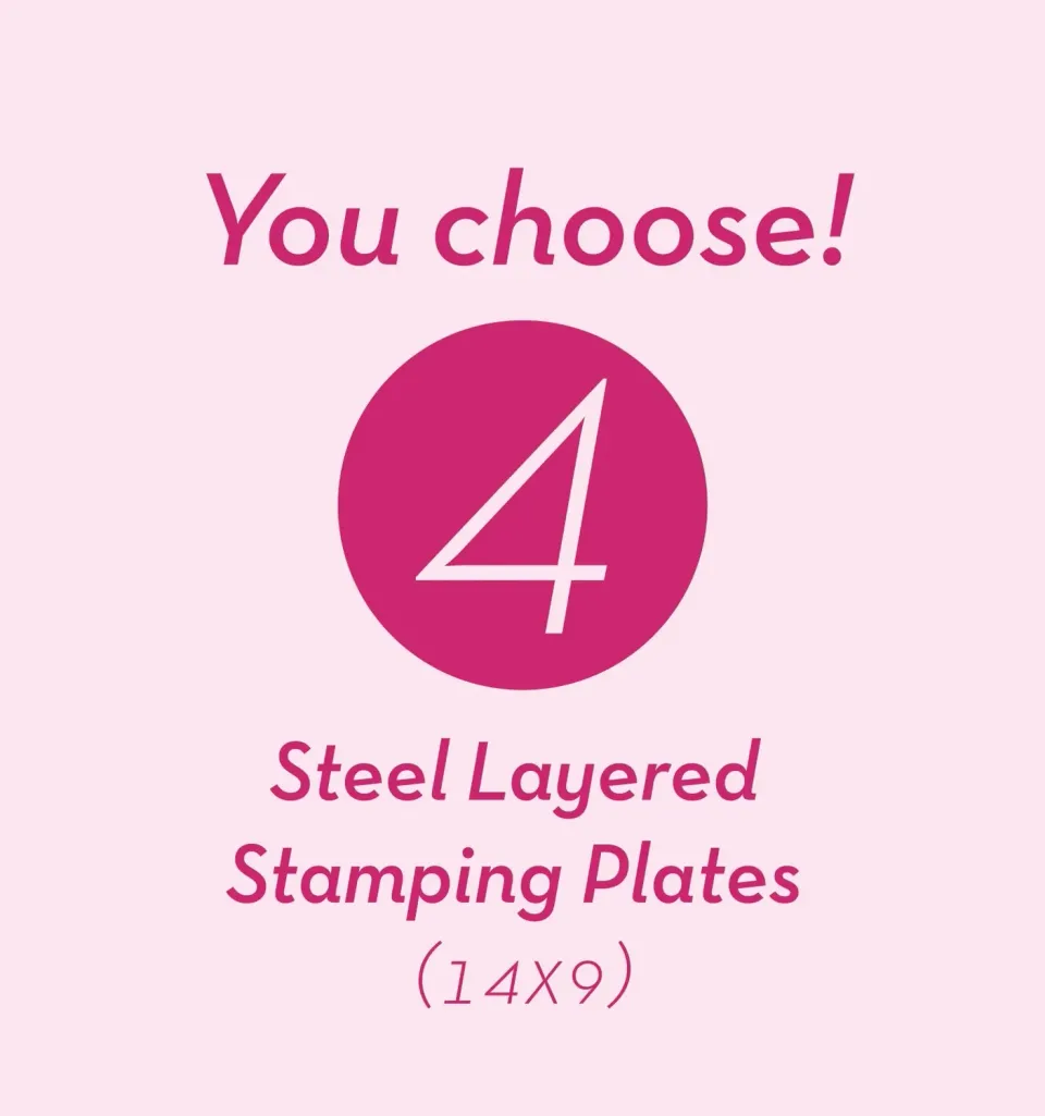 Clear Jelly Stamper You Choose 4 store stamping plader 14x9