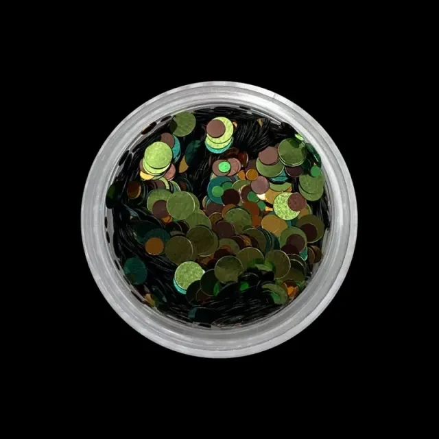 Beautystones Circle neglepynt camouflage runde palietter