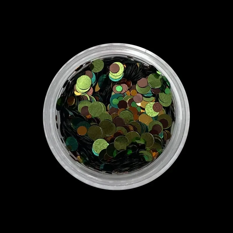 Beautystones Circle neglepynt camouflage runde palietter
