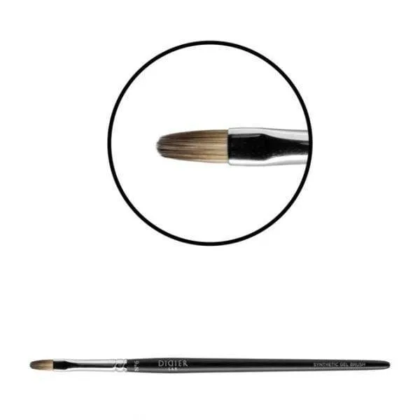 Didier Lab No6 Oval Tiger Toray gelpensel fleksibel