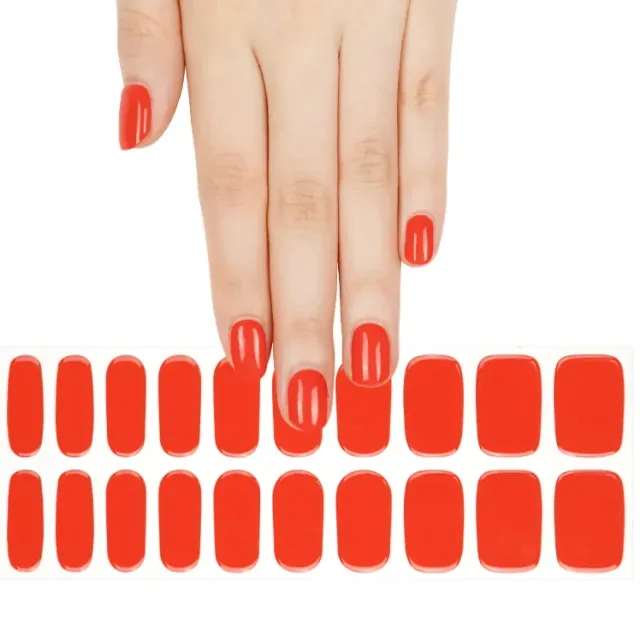 Clear Jelly Stamper Gel-ly Wraps 394 negle wraps mørk orange