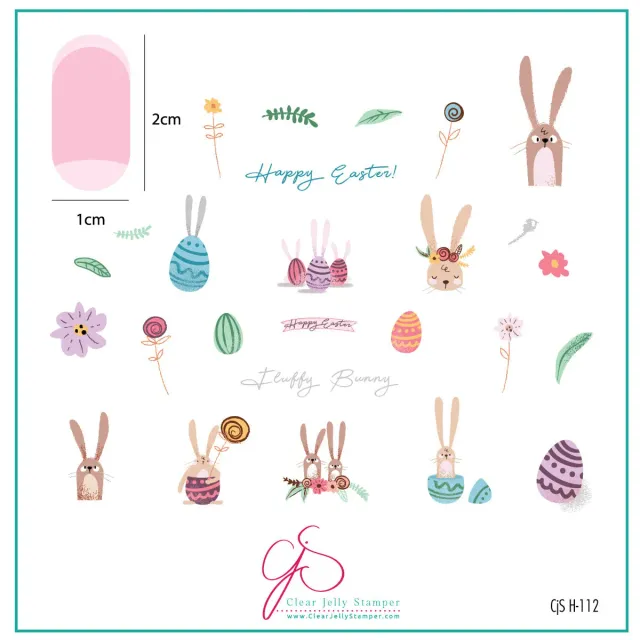 Clear Jelly Stamper Bunny Bliss CjSH-112 stampingplade kanin