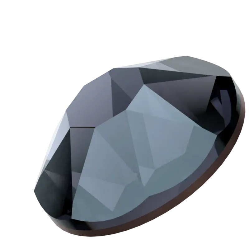 Beautystones Crystals Graphite neglekrystaller mørk