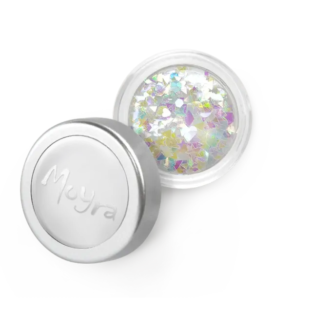 Moyra Rainbow flitter mix neglepailletter 2 g klar