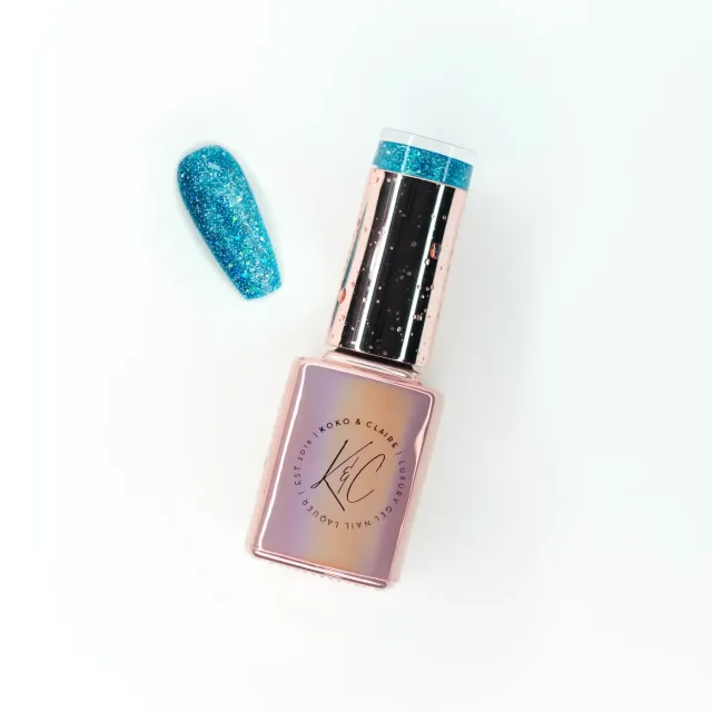 Clear Jelly Stamper KoKo & Claire 047 Floating on the Med gel polish teal 12 ml