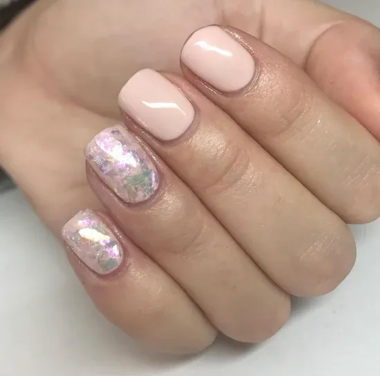 Indigo Nails Perriwinkle negleflakes i blå
