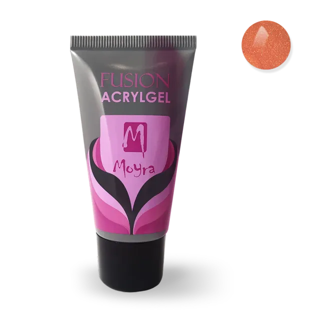Moyra Fusion 105 Peach Shine acrylgel 30 ml fleksibel