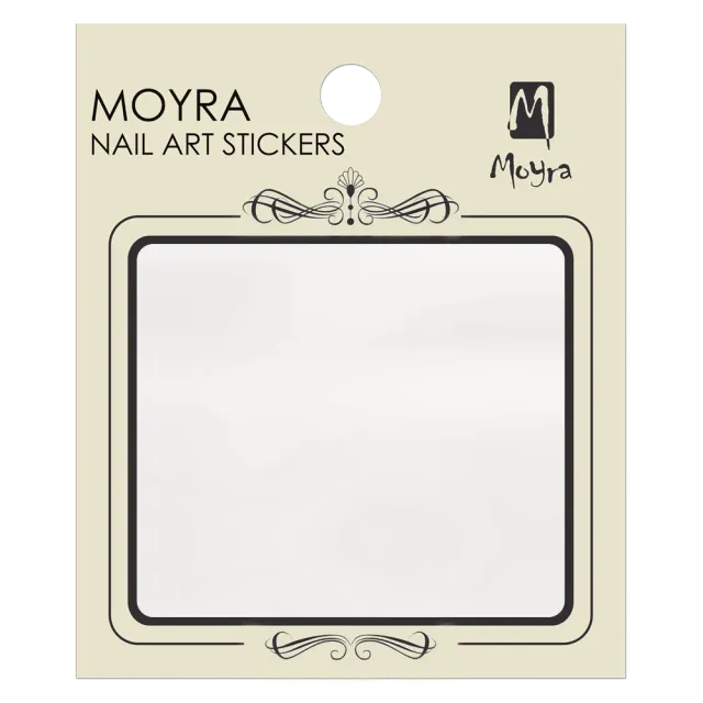 Moyra Transparent negleklistermærker 3 ark klar