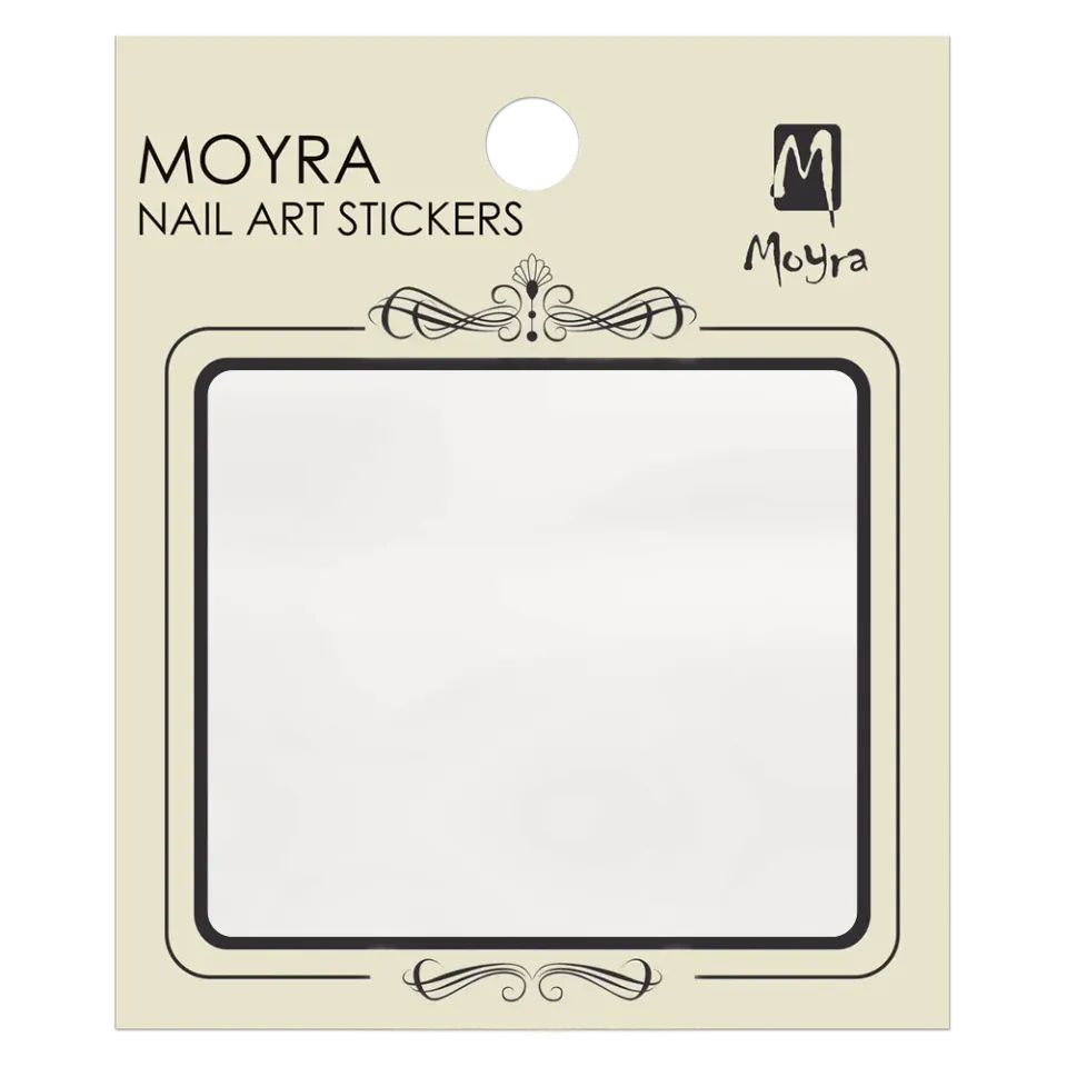 Moyra Transparent negleklistermærker 3 ark klar