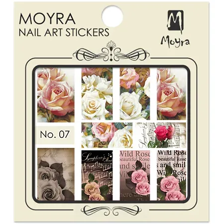 Moyra Nail Art Stickers No.07 negleklistermærker vand