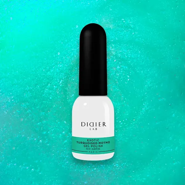 Didier Lab Exotic Turquoised Motmo gellak turkis shimmer