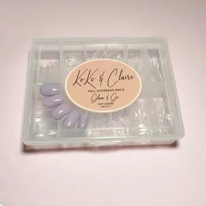 Clear Jelly Stamper Glam & Go Soft Square kunstige negle 240stk