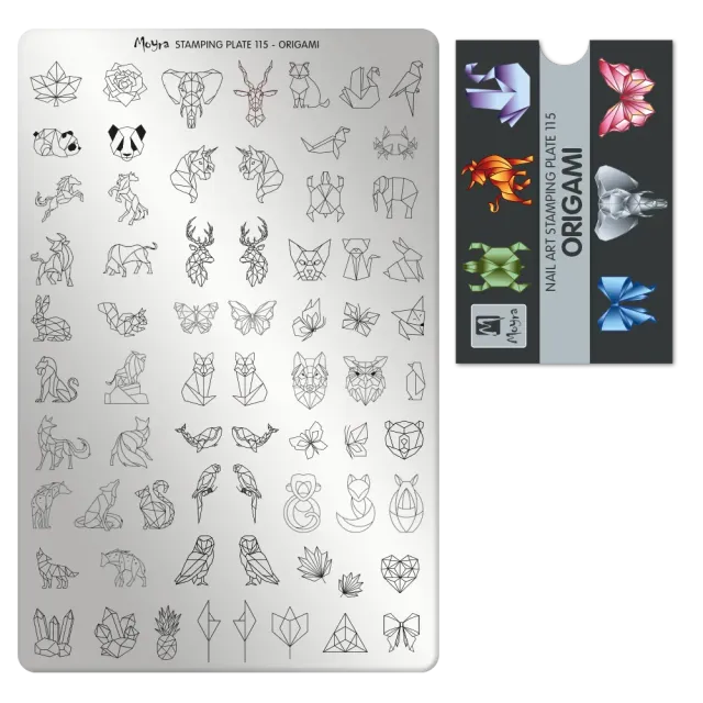 Moyra 115 Origami stampingplade stor