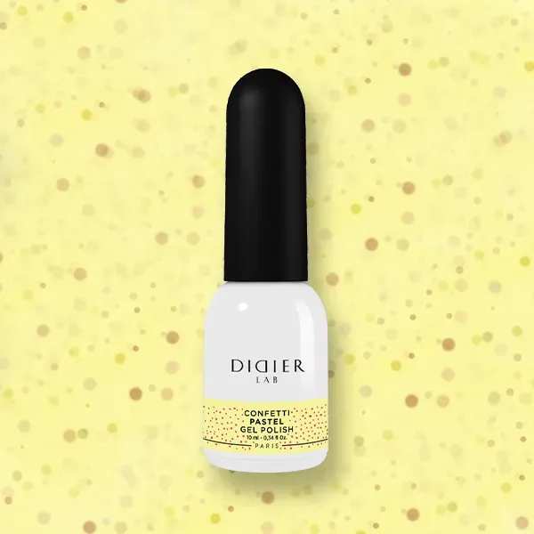 Didier Lab Confetti Pastel gellak gul jelly