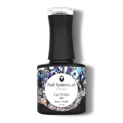 Mline Beauty 149 Jazz sølv gellak 15 ml glimmer