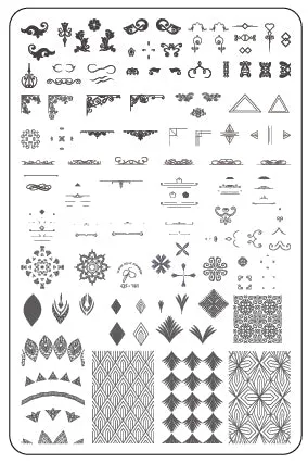 Clear Jelly Stamper CjS-101 Delicate Deco stamping plade