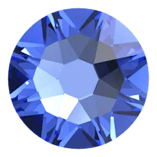 Beautystones Sapphire neglekrystaller flat back mørkeblå