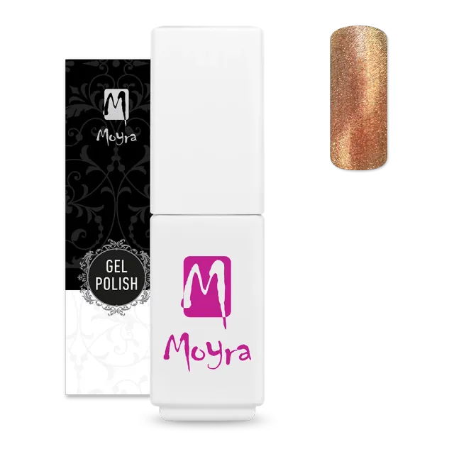 Moyra Mini Magnetic 512 Light Orange gel 5,5 ml effekt