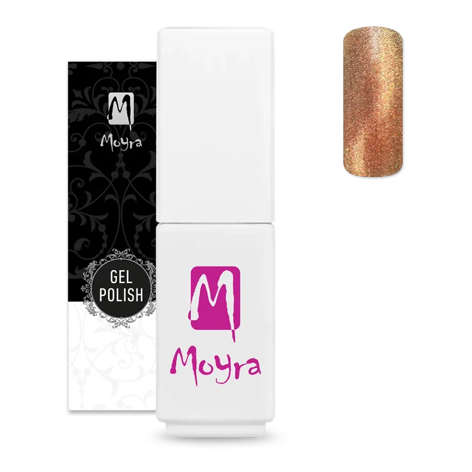 Moyra Mini Magnetic 512 Light Orange gel 5,5 ml effekt