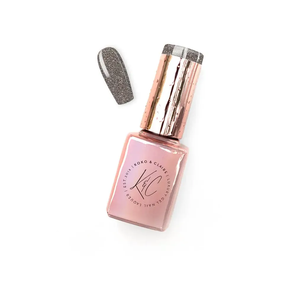 Clear Jelly Stamper KoKo & Claire 0489 Steel Diamond gellak grå