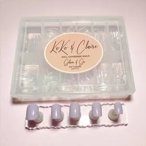 Clear Jelly Stamper Glam & Go Soft Square kunstige negle 240stk