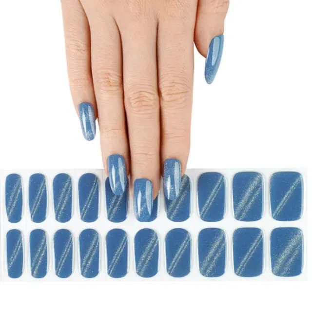 Clear Jelly Stamper Gel-ly Wraps 170 gel neglewraps blå cateye