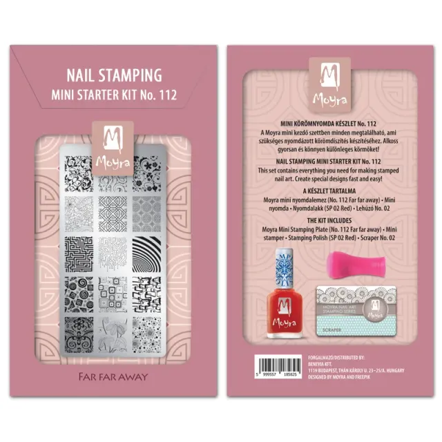Moyra Mini 112 Far far away stamping sæt