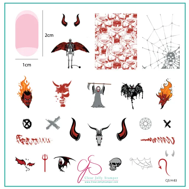 Clear Jelly Stamper Lil Devil CjSH-83 stampingplade halloween
