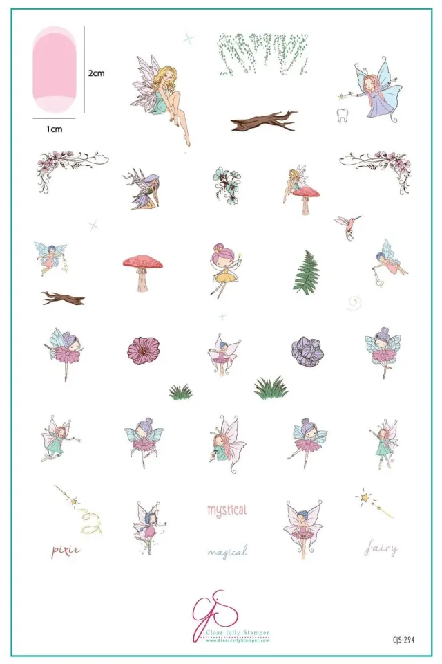 Clear Jelly Stamper Mystical CjS-294 stampingplade fe 14,5x9,5