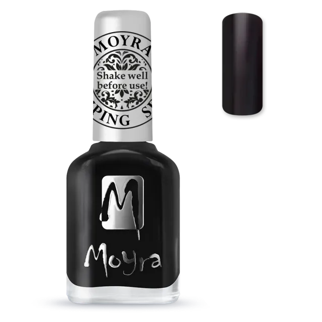 Moyra Stamping SP06 stamping neglelak sort 12 ml dækkende