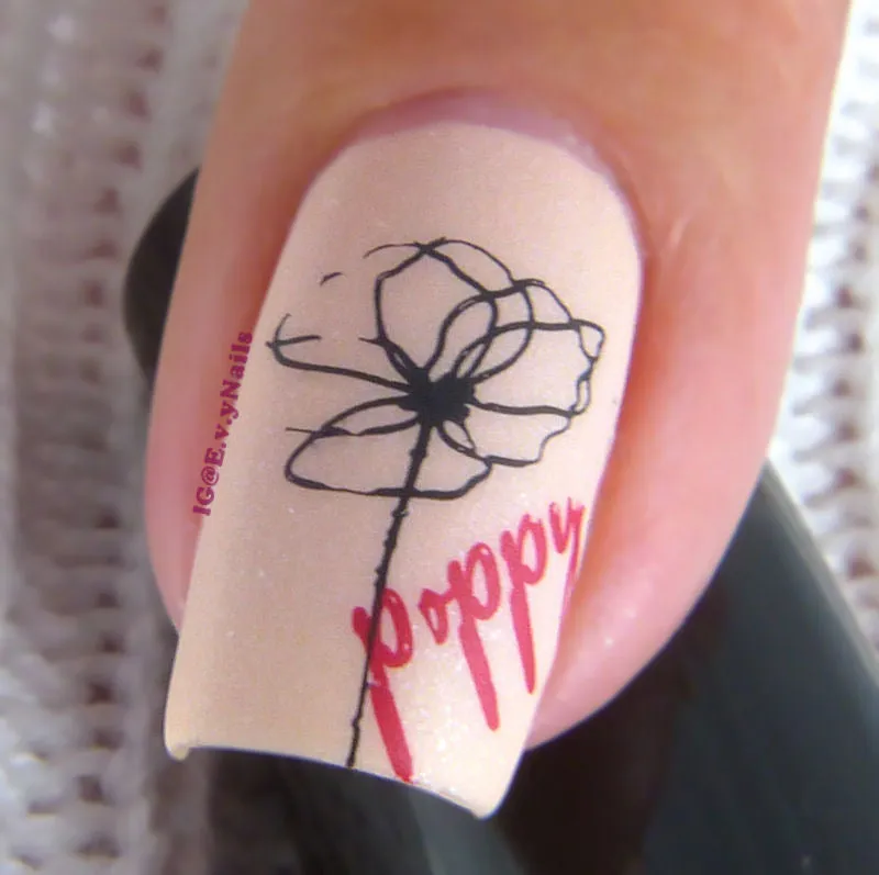 Clear Jelly Stamper CjSH-71 Poppy Day stempelplade valmue